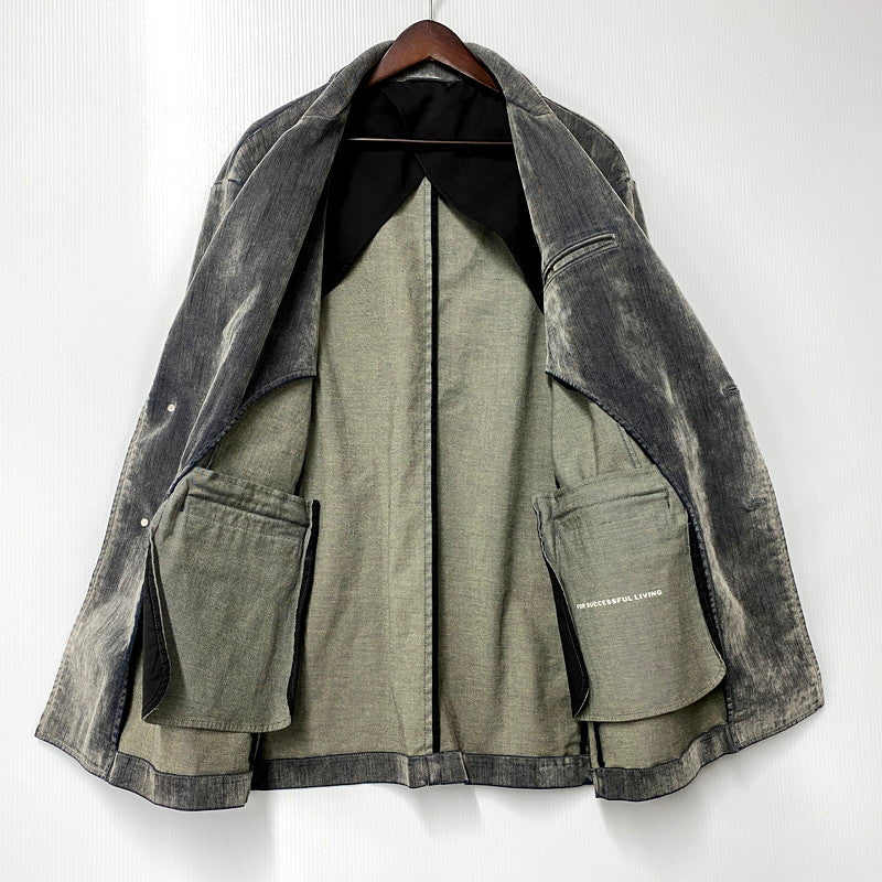 【中古品】【メンズ】 DIESEL ディーゼル 22SS D-BLAZ SINGLE BREASTED BLAZER A04070 シングル ブレステッド ブレザー ジャケット アウター 141-250311-as-07-izu サイズ：M カラー：グレー系 万代Net店