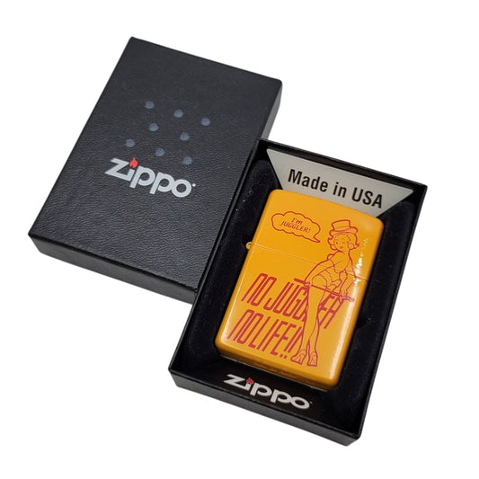 【中古美品】【メンズ/レディース】 ZIPPO ジッポ 00S JUGGLER GIRL OIL LIGHTER ジャグラーガール オイルライター 限定555個 2008年製 喫煙具 206-250313-as-31-izu カラー：オレンジ 万代Net店