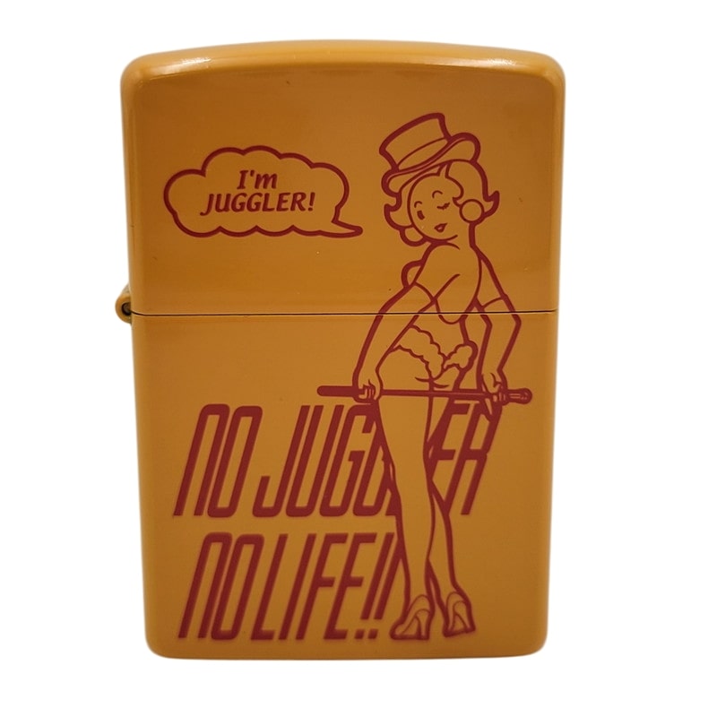 【中古美品】【メンズ/レディース】 ZIPPO ジッポ 00S JUGGLER GIRL OIL LIGHTER ジャグラーガール オイルライター 限定555個 2008年製 喫煙具 206-250313-as-31-izu カラー：オレンジ 万代Net店