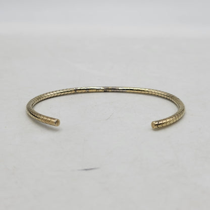 【中古品】【メンズ/レディース】 SAINT LAURENT サンローラン AG925 BANGLE バングル ブレスレット アクセサリー 182-250312-as-18-izu サイズ：M カラー：ゴールド 万代Net店