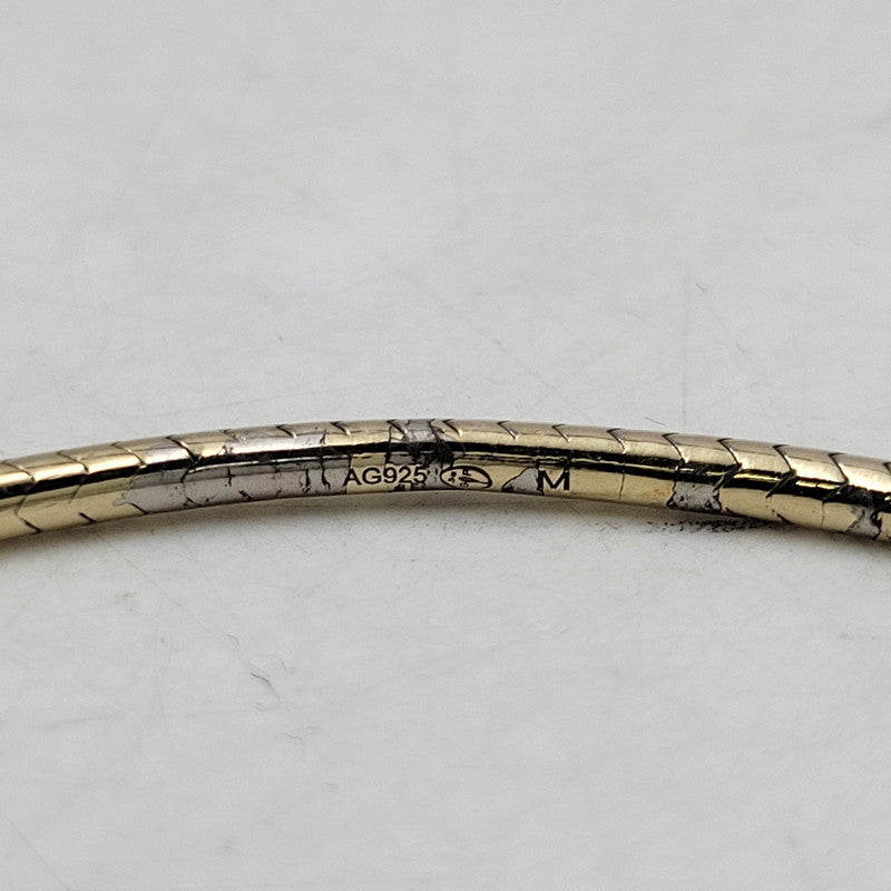 【中古品】【メンズ/レディース】 SAINT LAURENT サンローラン AG925 BANGLE バングル ブレスレット アクセサリー 182-250312-as-18-izu サイズ：M カラー：ゴールド 万代Net店