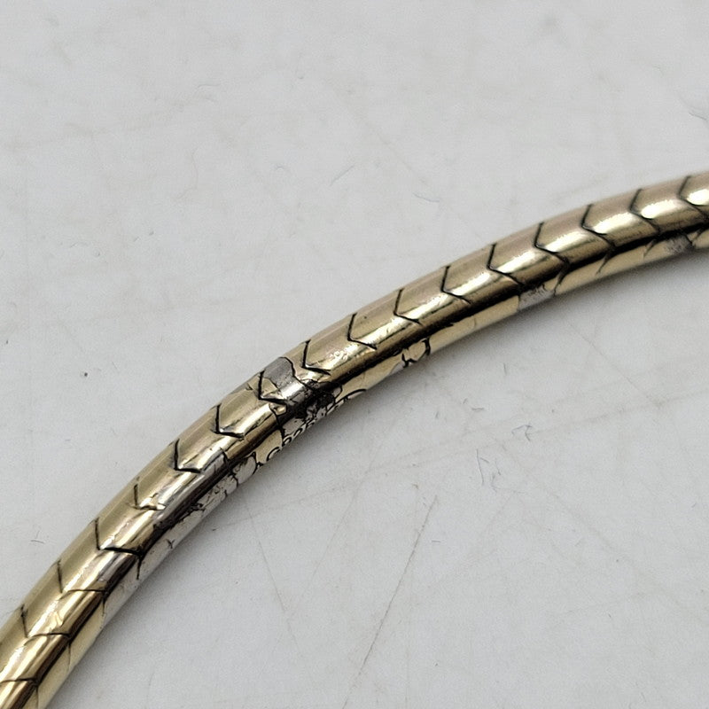 【中古品】【メンズ/レディース】 SAINT LAURENT サンローラン AG925 BANGLE バングル ブレスレット アクセサリー 182-250312-as-18-izu サイズ：M カラー：ゴールド 万代Net店