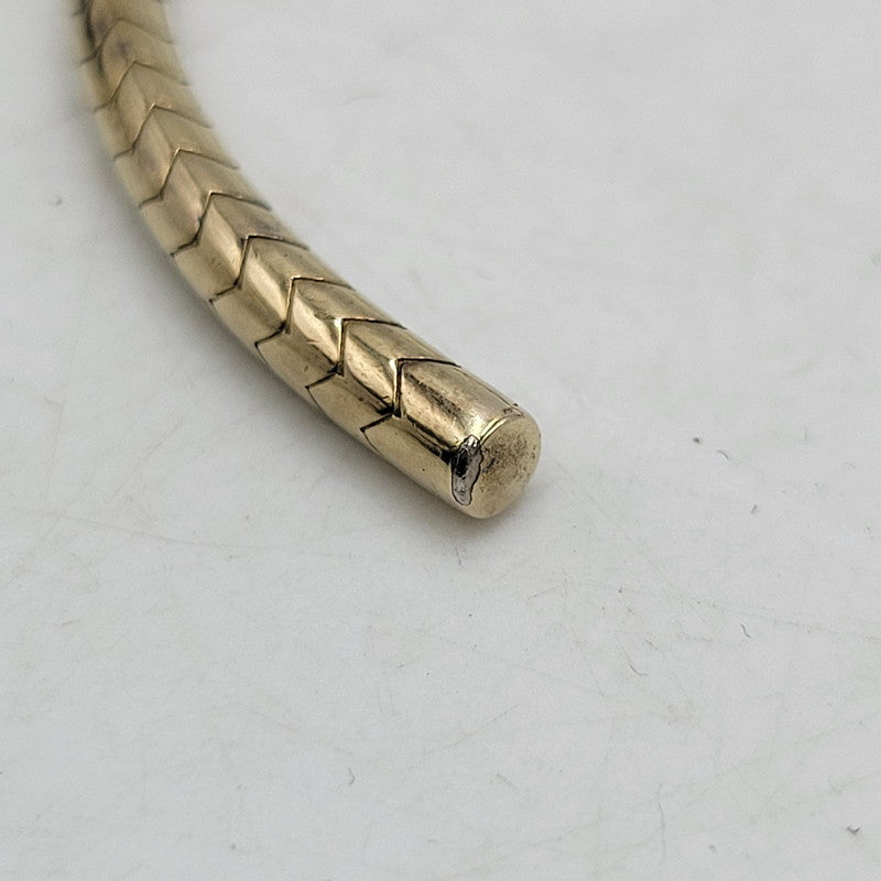 【中古品】【メンズ/レディース】 SAINT LAURENT サンローラン AG925 BANGLE バングル ブレスレット アクセサリー 182-250312-as-18-izu サイズ：M カラー：ゴールド 万代Net店