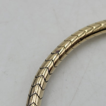 【中古品】【メンズ/レディース】 SAINT LAURENT サンローラン AG925 BANGLE バングル ブレスレット アクセサリー 182-250312-as-18-izu サイズ：M カラー：ゴールド 万代Net店