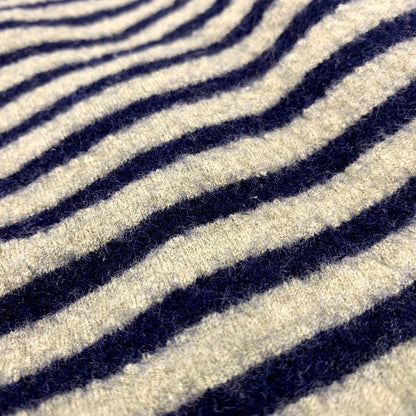 【中古品】【レディース】 45rpm フォーティーファイブアールピーエム 圧縮ウール ボーダーバスクシャツ 長袖 トップス 170-250313-as-20-izu サイズ：3 カラー：グリーン系×ネイビー 万代Net店