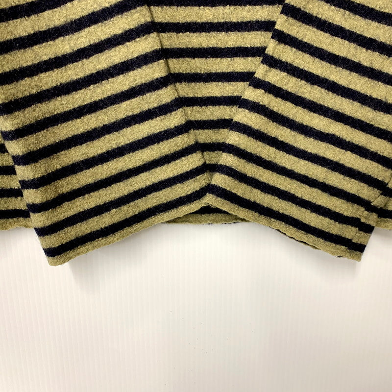 【中古品】【レディース】 45rpm フォーティーファイブアールピーエム 圧縮ウール ボーダーバスクシャツ 長袖 トップス 170-250313-as-20-izu サイズ：3 カラー：グリーン系×ネイビー 万代Net店