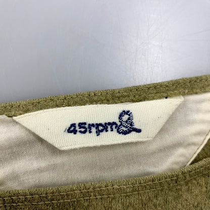 【中古品】【レディース】 45rpm フォーティーファイブアールピーエム 圧縮ウール ボーダーバスクシャツ 長袖 トップス 170-250313-as-20-izu サイズ：3 カラー：グリーン系×ネイビー 万代Net店