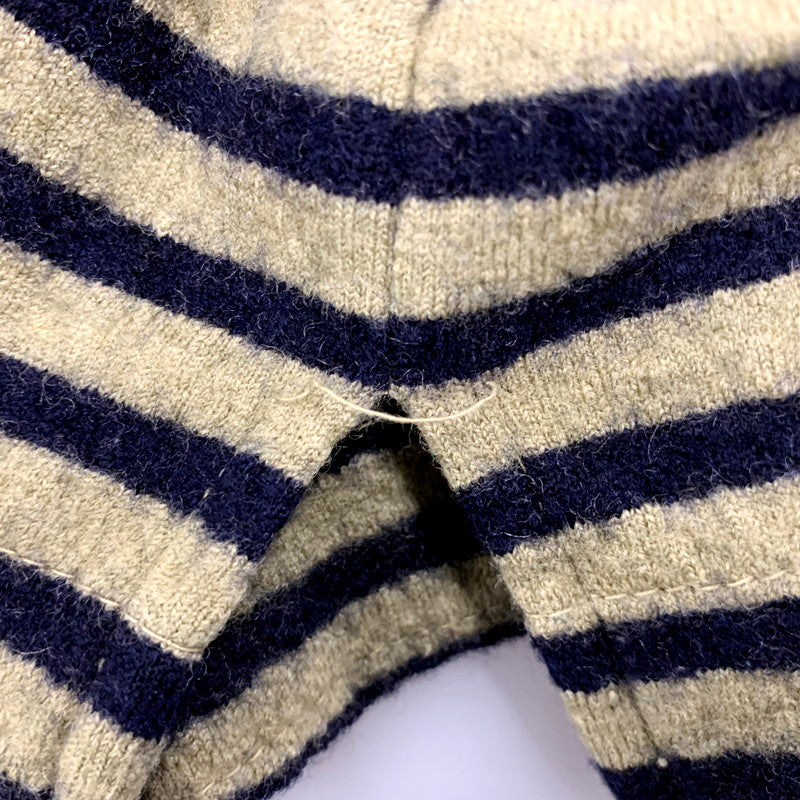 【中古品】【レディース】 45rpm フォーティーファイブアールピーエム 圧縮ウール ボーダーバスクシャツ 長袖 トップス 170-250313-as-20-izu サイズ：3 カラー：グリーン系×ネイビー 万代Net店