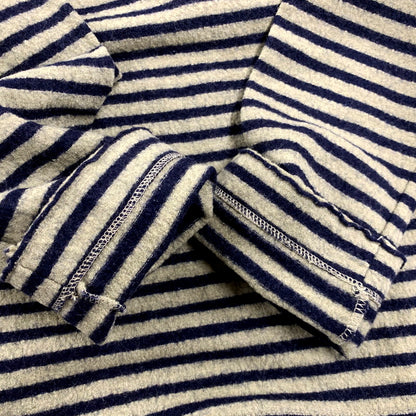 【中古品】【レディース】 45rpm フォーティーファイブアールピーエム 圧縮ウール ボーダーバスクシャツ 長袖 トップス 170-250313-as-20-izu サイズ：3 カラー：グリーン系×ネイビー 万代Net店