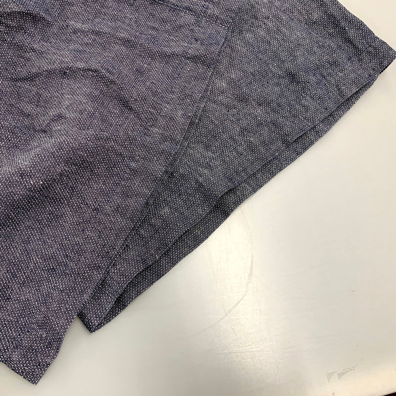 【中古品】【レディース】 群言堂 根々 LINEN TUCK WIDE EASY PANTS リネン タック ワイド イージーパンツ ボトムス 171-250313-as-22-izu カラー：ネイビー系 万代Net店