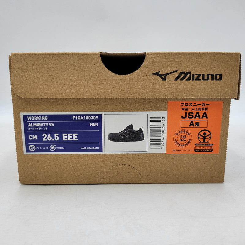 【中古美品】【メンズ】 Mizuno ミズノ ALMIGHTY VS F1GA180309 オールマイティVS スニーカー シューズ 靴 162-250313-as-15-izu サイズ：26.5cm カラー：ブラック 万代Net店