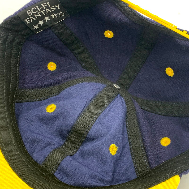 【中古品】【メンズ/レディース】 SCI-FI FANTASY サイファイファンタジー SCHOOL OF BUSINESS HAT スクールオブビジネス ハット キャップ 帽子 185-250316-as-04-izu サイズ：F カラー：ネイビー×イエロー 万代Net店