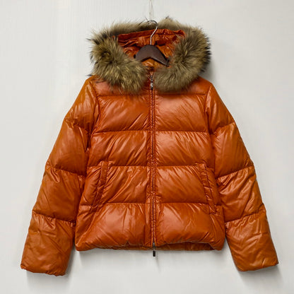 【現状渡し品】【レディース】 DUVETICA デュベティカ 314-02-1059 国内正規 FUR HOODED DOWN JACKET ファーフーデッドダウンジャケット アウター 長袖 169-250317-ma-06-izu サイズ：40 カラー：オレンジ 万代Net店