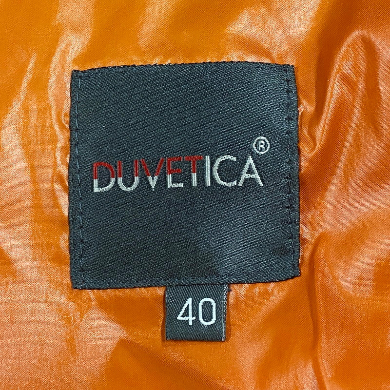 【現状渡し品】【レディース】 DUVETICA デュベティカ 314-02-1059 国内正規 FUR HOODED DOWN JACKET ファーフーデッドダウンジャケット アウター 長袖 169-250317-ma-06-izu サイズ：40 カラー：オレンジ 万代Net店