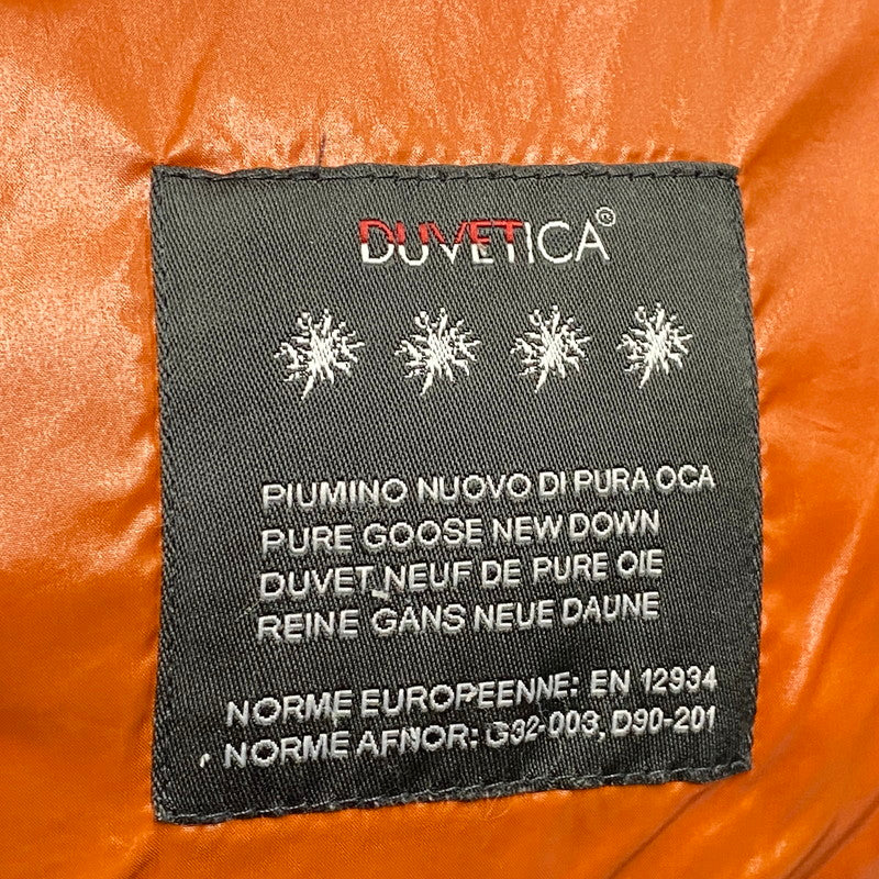 【現状渡し品】【レディース】 DUVETICA デュベティカ 314-02-1059 国内正規 FUR HOODED DOWN JACKET ファーフーデッドダウンジャケット アウター 長袖 169-250317-ma-06-izu サイズ：40 カラー：オレンジ 万代Net店