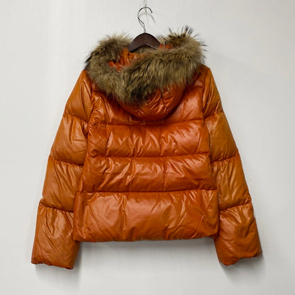 【現状渡し品】【レディース】 DUVETICA デュベティカ 314-02-1059 国内正規 FUR HOODED DOWN JACKET ファーフーデッドダウンジャケット アウター 長袖 169-250317-ma-06-izu サイズ：40 カラー：オレンジ 万代Net店