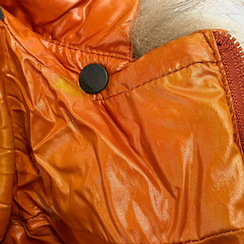 【現状渡し品】【レディース】 DUVETICA デュベティカ 314-02-1059 国内正規 FUR HOODED DOWN JACKET ファーフーデッドダウンジャケット アウター 長袖 169-250317-ma-06-izu サイズ：40 カラー：オレンジ 万代Net店