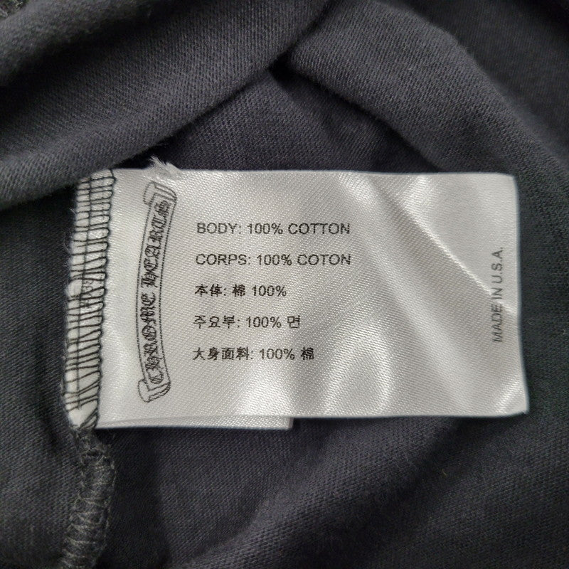 【中古美品】【メンズ】 CHROME HEARTS クロムハーツ SS T-SHIRT ショートスリーブ Tシャツ ロゴ ポケット 半袖 トップス 190-250316-as-26-izu サイズ：L カラー：ブラック 万代Net店