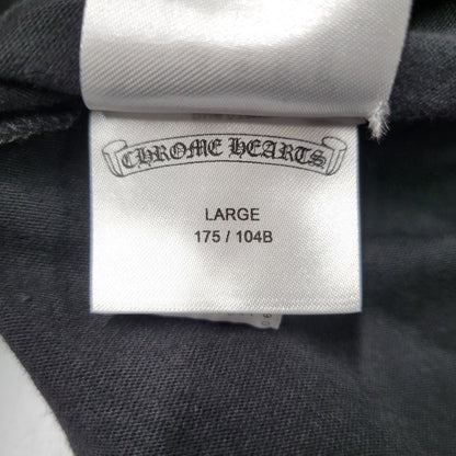 【中古美品】【メンズ】 CHROME HEARTS クロムハーツ SS T-SHIRT ショートスリーブ Tシャツ ロゴ ポケット 半袖 トップス 190-250316-as-26-izu サイズ：L カラー：ブラック 万代Net店
