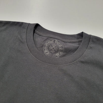 【中古美品】【メンズ】 CHROME HEARTS クロムハーツ SS T-SHIRT ショートスリーブ Tシャツ ロゴ ポケット 半袖 トップス 190-250316-as-26-izu サイズ：L カラー：ブラック 万代Net店