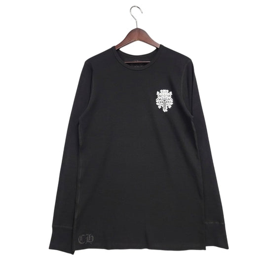 【中古美品】【メンズ】 CHROME HEARTS クロムハーツ LS THERMAL VINE DAGGER ロングスリーブ サーマル ヴァインダガー 長袖 トップス 190-250316-as-29-izu サイズ：XL カラー：ブラック 万代Net店