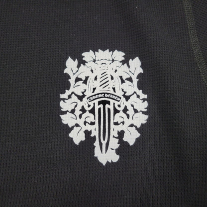 【中古美品】【メンズ】 CHROME HEARTS クロムハーツ LS THERMAL VINE DAGGER ロングスリーブ サーマル ヴァインダガー 長袖 トップス 190-250316-as-29-izu サイズ：XL カラー：ブラック 万代Net店