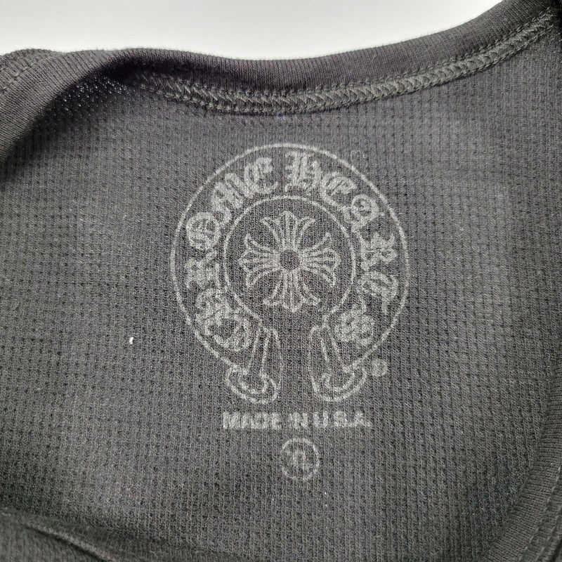 【中古美品】【メンズ】 CHROME HEARTS クロムハーツ LS THERMAL VINE DAGGER ロングスリーブ サーマル ヴァインダガー 長袖 トップス 190-250316-as-29-izu サイズ：XL カラー：ブラック 万代Net店