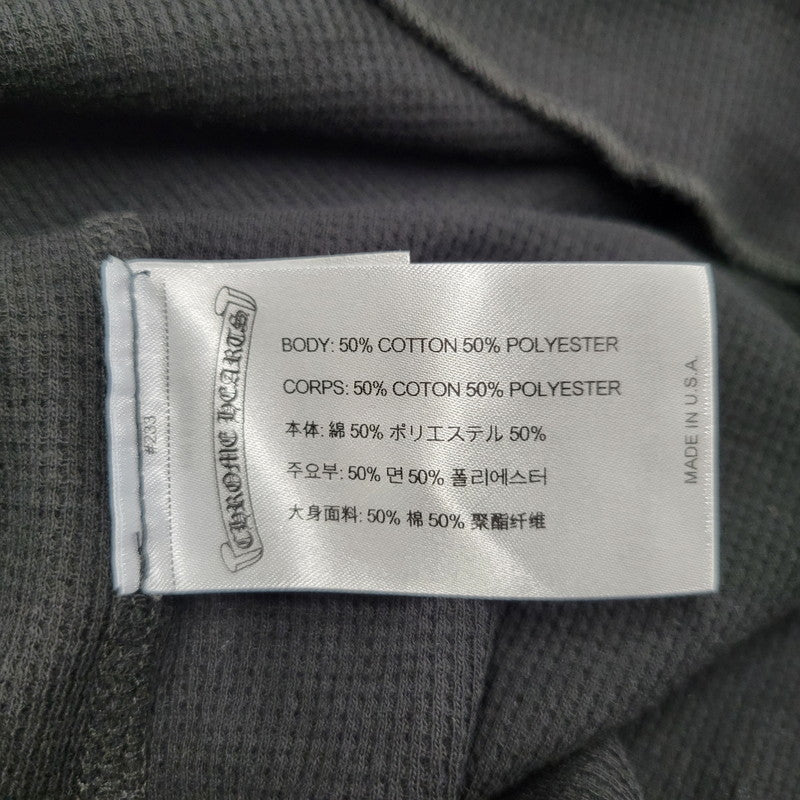 【中古美品】【メンズ】 CHROME HEARTS クロムハーツ LS THERMAL VINE DAGGER ロングスリーブ サーマル ヴァインダガー 長袖 トップス 190-250316-as-29-izu サイズ：XL カラー：ブラック 万代Net店