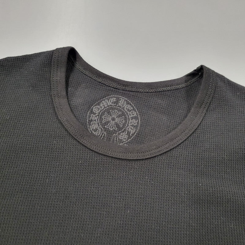【中古美品】【メンズ】 CHROME HEARTS クロムハーツ LS THERMAL VINE DAGGER ロングスリーブ サーマル ヴァインダガー 長袖 トップス 190-250316-as-29-izu サイズ：XL カラー：ブラック 万代Net店