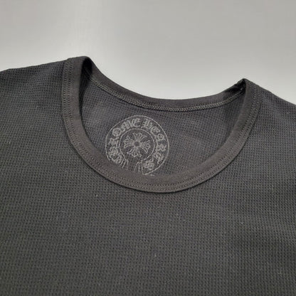 【中古美品】【メンズ】 CHROME HEARTS クロムハーツ LS THERMAL VINE DAGGER ロングスリーブ サーマル ヴァインダガー 長袖 トップス 190-250316-as-29-izu サイズ：XL カラー：ブラック 万代Net店