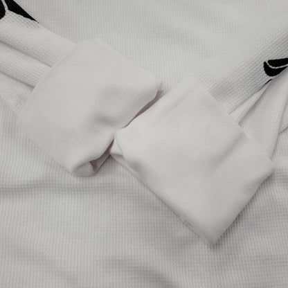 【中古美品】【メンズ】 CHROME HEARTS クロムハーツ LS THERMAL FLORAL CROSS ロングスリーブ サーマル フローラル クロス 長袖 トップス 190-250316-as-27-izu サイズ：L カラー：ホワイト 万代Net店