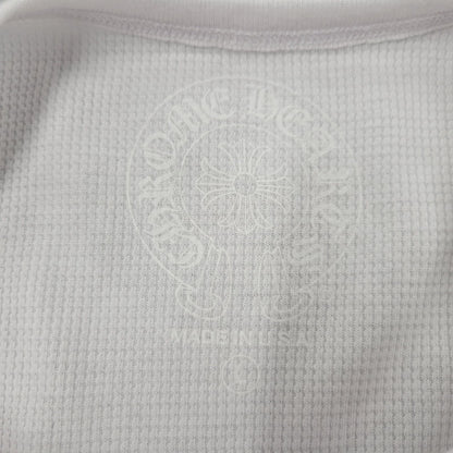 【中古美品】【メンズ】 CHROME HEARTS クロムハーツ LS THERMAL FLORAL CROSS ロングスリーブ サーマル フローラル クロス 長袖 トップス 190-250316-as-27-izu サイズ：L カラー：ホワイト 万代Net店