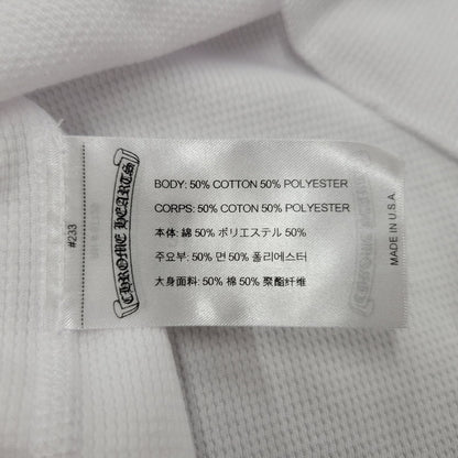 【中古美品】【メンズ】 CHROME HEARTS クロムハーツ LS THERMAL FLORAL CROSS ロングスリーブ サーマル フローラル クロス 長袖 トップス 190-250316-as-27-izu サイズ：L カラー：ホワイト 万代Net店