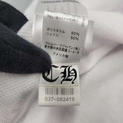 【中古美品】【メンズ】 CHROME HEARTS クロムハーツ LS THERMAL FLORAL CROSS ロングスリーブ サーマル フローラル クロス 長袖 トップス 190-250316-as-27-izu サイズ：L カラー：ホワイト 万代Net店