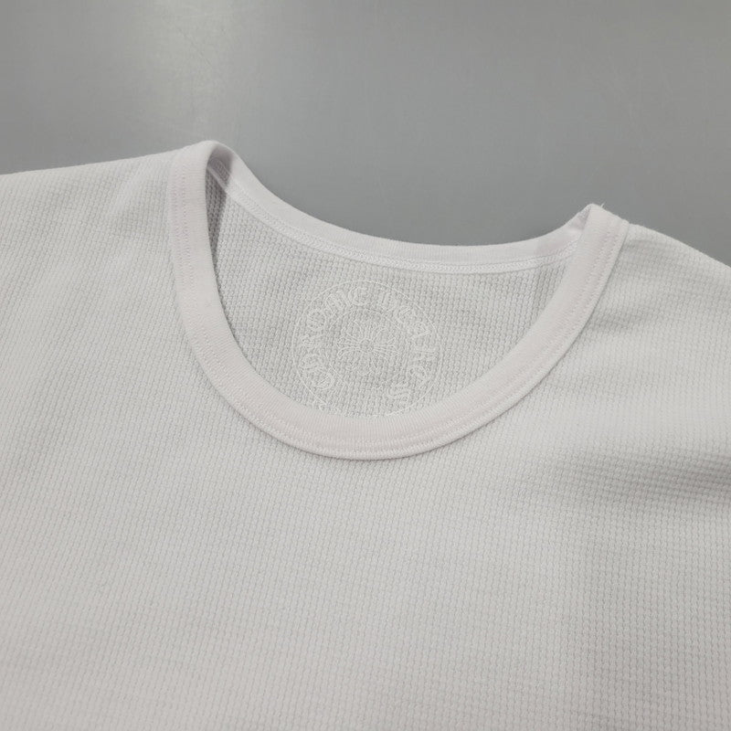 【中古美品】【メンズ】 CHROME HEARTS クロムハーツ LS THERMAL FLORAL CROSS ロングスリーブ サーマル フローラル クロス 長袖 トップス 190-250316-as-27-izu サイズ：L カラー：ホワイト 万代Net店