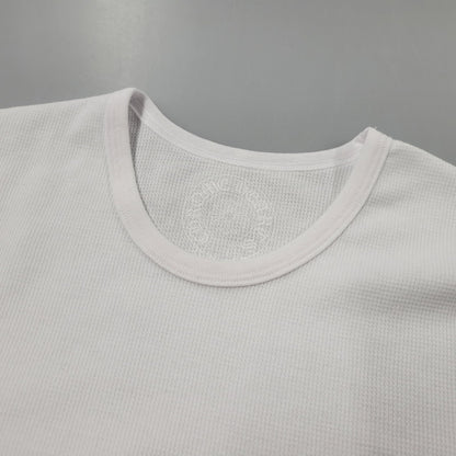 【中古美品】【メンズ】 CHROME HEARTS クロムハーツ LS THERMAL FLORAL CROSS ロングスリーブ サーマル フローラル クロス 長袖 トップス 190-250316-as-27-izu サイズ：L カラー：ホワイト 万代Net店