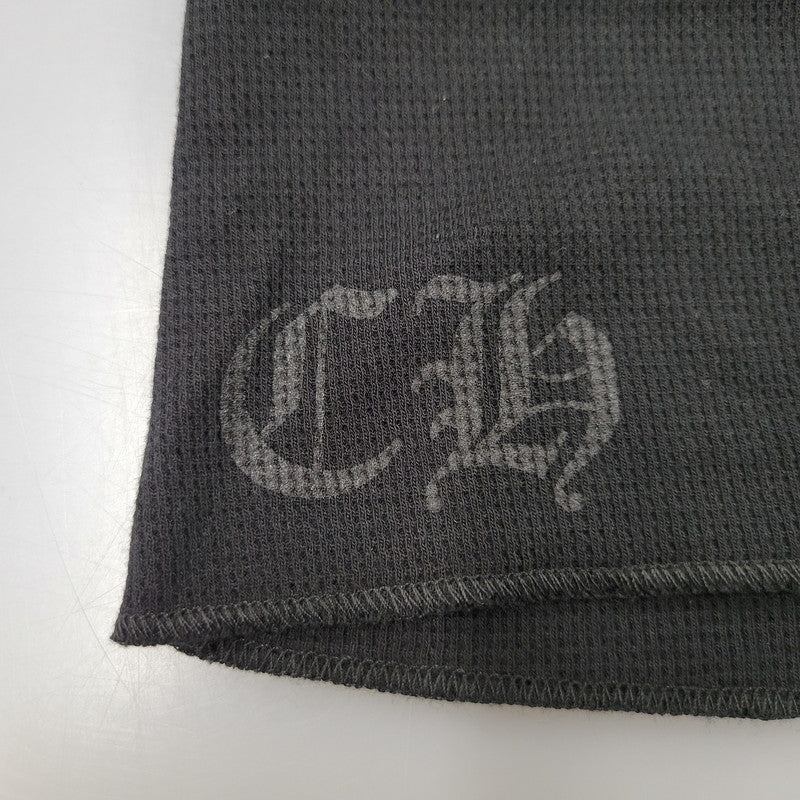 【中古美品】【メンズ】 CHROME HEARTS クロムハーツ LS THERMAL CHROME HEARTS ロングスリーブ サーマル クロムハーツ 長袖 トップス 190-250316-as-28-izu サイズ：XL カラー：ブラック 万代Net店