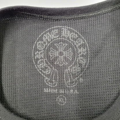 【中古美品】【メンズ】 CHROME HEARTS クロムハーツ LS THERMAL CHROME HEARTS ロングスリーブ サーマル クロムハーツ 長袖 トップス 190-250316-as-28-izu サイズ：XL カラー：ブラック 万代Net店