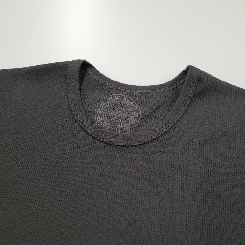 【中古美品】【メンズ】 CHROME HEARTS クロムハーツ LS THERMAL CHROME HEARTS ロングスリーブ サーマル クロムハーツ 長袖 トップス 190-250316-as-28-izu サイズ：XL カラー：ブラック 万代Net店