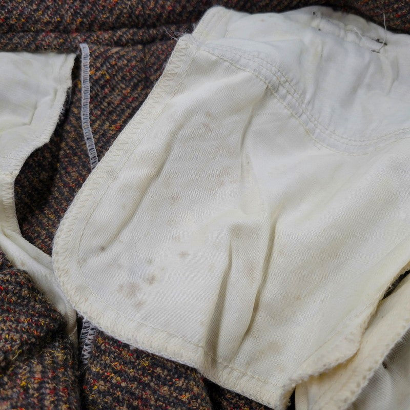 【現状渡し品】【メンズ】 USED EURO VINTAGE ユーロヴィンテージ 60S-70S WOOL SLACKS ウール スラックス 西ドイツ製 OPTIジッパー パンツ ボトムス 157-250316-as-16-izu カラー：ブラウン 万代Net店