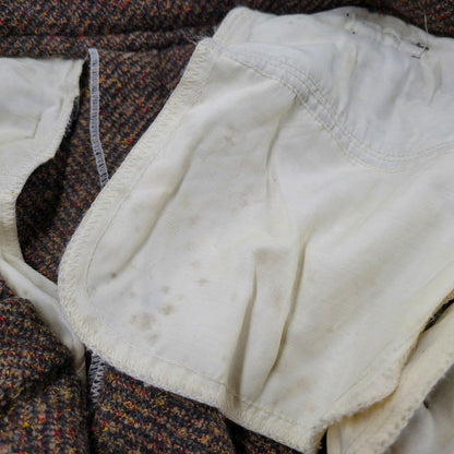 【現状渡し品】【メンズ】 USED EURO VINTAGE ユーロヴィンテージ 60S-70S WOOL SLACKS ウール スラックス 西ドイツ製 OPTIジッパー パンツ ボトムス 157-250316-as-16-izu カラー：ブラウン 万代Net店