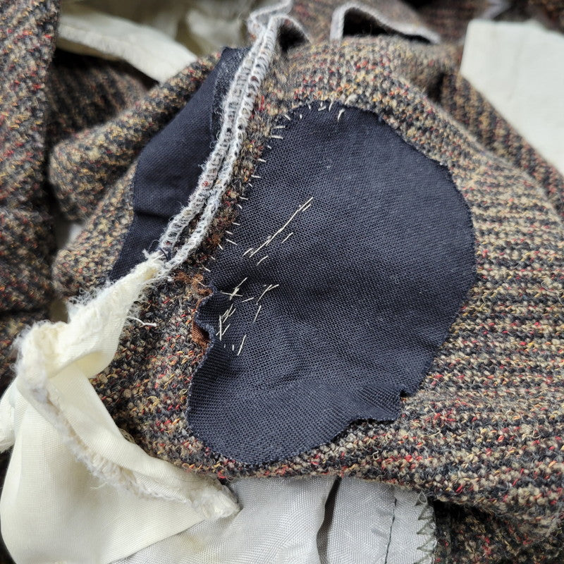 【現状渡し品】【メンズ】 USED EURO VINTAGE ユーロヴィンテージ 60S-70S WOOL SLACKS ウール スラックス 西ドイツ製 OPTIジッパー パンツ ボトムス 157-250316-as-16-izu カラー：ブラウン 万代Net店