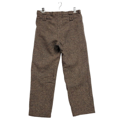 【現状渡し品】【メンズ】 USED EURO VINTAGE ユーロヴィンテージ 60S-70S WOOL SLACKS ウール スラックス 西ドイツ製 OPTIジッパー パンツ ボトムス 157-250316-as-16-izu カラー：ブラウン 万代Net店