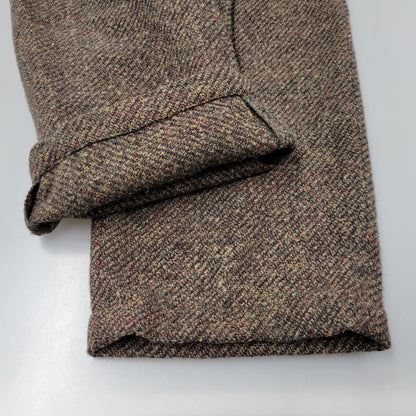 【現状渡し品】【メンズ】 USED EURO VINTAGE ユーロヴィンテージ 60S-70S WOOL SLACKS ウール スラックス 西ドイツ製 OPTIジッパー パンツ ボトムス 157-250316-as-16-izu カラー：ブラウン 万代Net店
