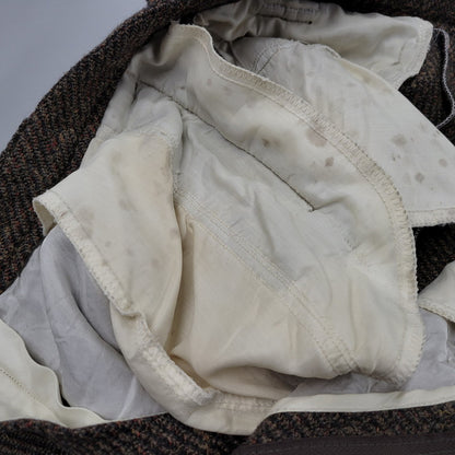 【現状渡し品】【メンズ】 USED EURO VINTAGE ユーロヴィンテージ 60S-70S WOOL SLACKS ウール スラックス 西ドイツ製 OPTIジッパー パンツ ボトムス 157-250316-as-16-izu カラー：ブラウン 万代Net店