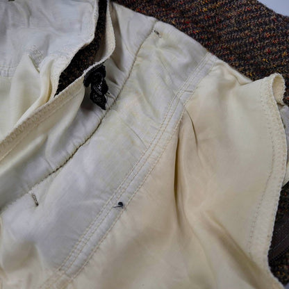 【現状渡し品】【メンズ】 USED EURO VINTAGE ユーロヴィンテージ 60S-70S WOOL SLACKS ウール スラックス 西ドイツ製 OPTIジッパー パンツ ボトムス 157-250316-as-16-izu カラー：ブラウン 万代Net店