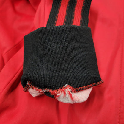 【現状渡し品】【メンズ】 adidas アディダス 70S TRACK JACKET トラックジャケット ATP VENTEX社製 フランス製 PRESTILジッパー 146-250316-as-19-izu カラー：レッド×ブラック 万代Net店