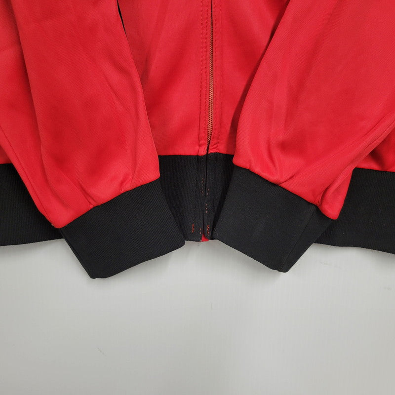 【現状渡し品】【メンズ】 adidas アディダス 70S TRACK JACKET トラックジャケット ATP VENTEX社製 フランス製 PRESTILジッパー 146-250316-as-19-izu カラー：レッド×ブラック 万代Net店