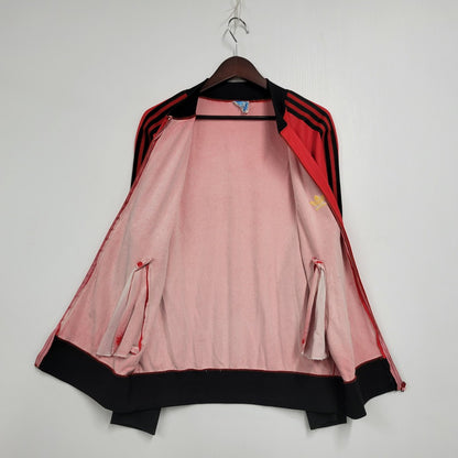 【現状渡し品】【メンズ】 adidas アディダス 70S TRACK JACKET トラックジャケット ATP VENTEX社製 フランス製 PRESTILジッパー 146-250316-as-19-izu カラー：レッド×ブラック 万代Net店