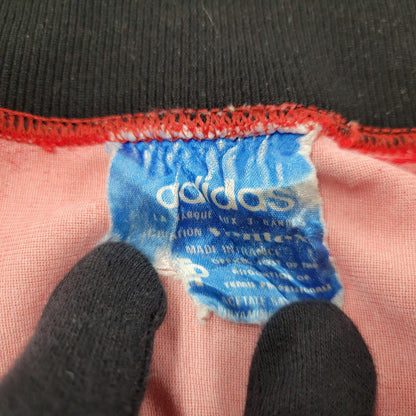 【現状渡し品】【メンズ】 adidas アディダス 70S TRACK JACKET トラックジャケット ATP VENTEX社製 フランス製 PRESTILジッパー 146-250316-as-19-izu カラー：レッド×ブラック 万代Net店